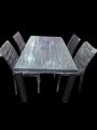RFL caino dining table set with 4 Chairs black. 