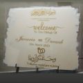 Entrance board for Engagement mehendi dholki wedding nikkah birthday etc it's make your occasion more fancy and elegent customize design and size. 