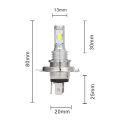 1Pcs Super Bright H4 LED H7 Motorcycle Headlight 360degree White Beam Moto Spotlights Motorbike Scooter Running Light 12V 6000k. 
