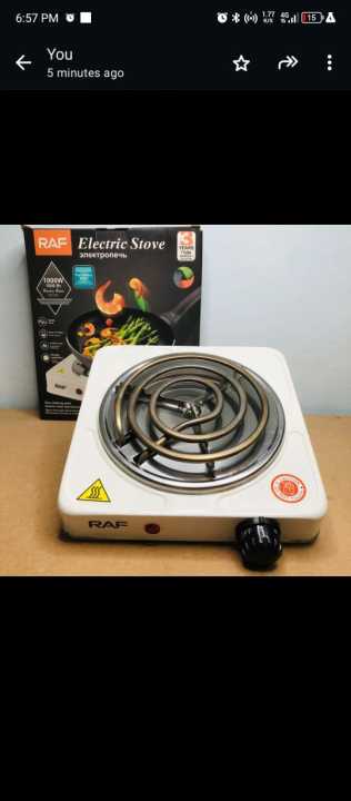 Electric Stove For Cooking, Hot Plate Heat Up In Just 3 Minutes, Easy to Clean, 1000W, Automatic