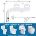 Ultra-Slim Non-Electric Bidet Attachment - Dual Nozzle for Toilet Seat, Rear & Feminine Wash with Adjustable Water Pressure.