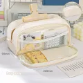 Stylish and Practical Pencil Bag with Large Capacity and Multiple Sections for Stationery Storage Pencil Case Back To School. 