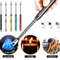 Electric Kitchen Gas Lighter Arc Lighter USB Rechargeable Long Lighter Windproof Candle Lighter Plasma Flexible Neck for Gas, Oil diyas, Agarbatti, Candles. 