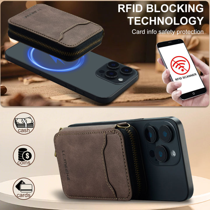 Magnetic%20Attraction%20Zipper%20Leather%20Card%20Slot%20Wallet%20for%20iPhone%2017%20%20%20%20%20Phone%20MagSafe%20Magnetic%20Phone%20Bag%20-%20Image%204