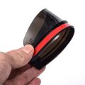 Carbon Fiber Mirror Rain Deflectors & Sunshades - 2PC Waterproof Car Visor Covers with 3M Adhesive. 