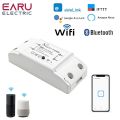 WiFi 10A DIY Mini Smart Light Switch Breaker Module Voice Wireless Remote Control for Alexa Google Home.