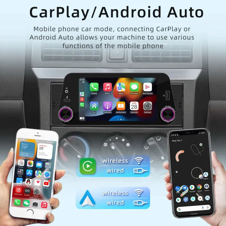 1Din%20Car%20Radio%20Multimedia%20Player%20Carplay&Android%20Auto%20Display%20Navigation%20Mirrorlink%205inch%20Touch%20Screen%20Reversing%20Input%20Supported%20-%20Image%202