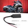 3‑Pin AUX Bluetooth Wireless Audio Cable Adapter Stereo Music Fit for GL1800 Goldwing AUX Stereo Connector Audio Cable Adapter. 