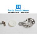 1Pcs Sink Strainer Stainless Steel Kitchen Sink Stopper Anti-Clogging Drain Cover 50mm Sealing Umbrella Filter Replacement. 