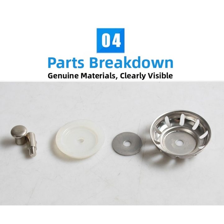 1Pcs%20Sink%20Strainer%20Stainless%20Steel%20Kitchen%20Sink%20Stopper%20Anti-Clogging%20Drain%20Cover%2050mm%20Sealing%20Umbrella%20Filter%20Replacement%20-%20Image%205