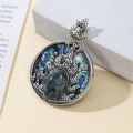 1pc Natural Shell Abalone Round Shape Pendant Charms for DIY Women Men Necklace Jewelry Making Accessories. 