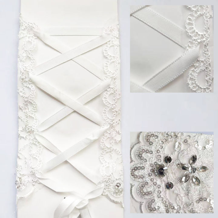 1%20Pair%20White/Red/Beige%20Bridal%20Gloves%20Elegant%20Short%20Paragraph%20Rhinestone%20White%20Lace%20Glove%20Beautiful%20Wedding%20Accessories%20-%20Image%204