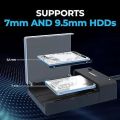 Abiha USB 3.0 to SATA External Hard Drive Lay-Flat Docking Station for 2.5 or 3.5in HDD, SSD [Support UASP] (EC-DFLT). 