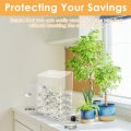 Transparent Piggy Bank Acrylic Piggy Banks for Adults Cube Saving Coins Storage Box Money Saving Jar Kids  Saving Money Goal. 