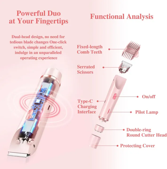 New%202%20in%201%20Dual%20Head%20Shaver%20Hair%20Trimmer%20Electric%20Razors%20Wet%20Dry%20Painless%20Shaer%20Machine%20Hair%20Remoer%20For%20Women%20Body%20Private%20Areas%20-%20Image%204