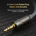 QKZ T1 KZ Wired Headphone Cord 8-Strand Silver Plated Upgrade Cord 0.75MM 2Pin HiFi Earphone Update Cable 3.5MM DJ Headset. 