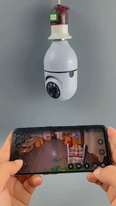 WiFi Panoramic Mini Rotating Security Camera with Direct Holder – 360 ...