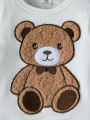 2PCS Baby Boys Boys Autumn Cute Long Sleeve Top  With Bear +Button Jumpsuit Playsuit Overalls Sets Clothes Casual Outfits. 