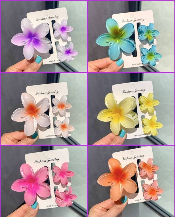 3%20Pieces%20Set%20China%20Flower%20Claw%20Clip%20Flower%20Shape%20Hair%20Accessories%20-%20Image%205