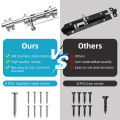 Sliding Bolt Latch Hardware：Cylindrical Bolt Latch，Heavy Solid 304 Stainless Steel，Black Surface，Applicable  Outdoor Latches. 