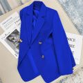 2025 Spring and Autumn New Korean fashion British Style Solid Blazer Women Clothing French Texture Fashion Small Suit Coat Women.