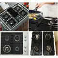 Reusable Non-Stick Black Gas Stove Burner Protectors | 2-Piece Liner Set. 