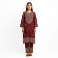 Stitched Chunri 2Pc Dress For Women Summer Linen Fabric Casual Traditional Style Multiple Color. 