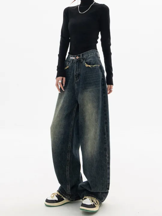 Spring%20Autumn%20Wide%20Leg%20Jeans%20Women%20High%20Waist%20Denim%20Trousers%20Women's%20Jeans%20Harajuku%20Vintage%20BF%20Style%20Loose%20Femme%20Streeetwear%20-%20Image%204