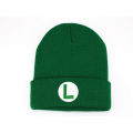 Anime Odyssey Hat Cosplay Super Luigi Brothers Letter Embroidery Knitted Hat Unisex Autumn And Winter Warm Hat.