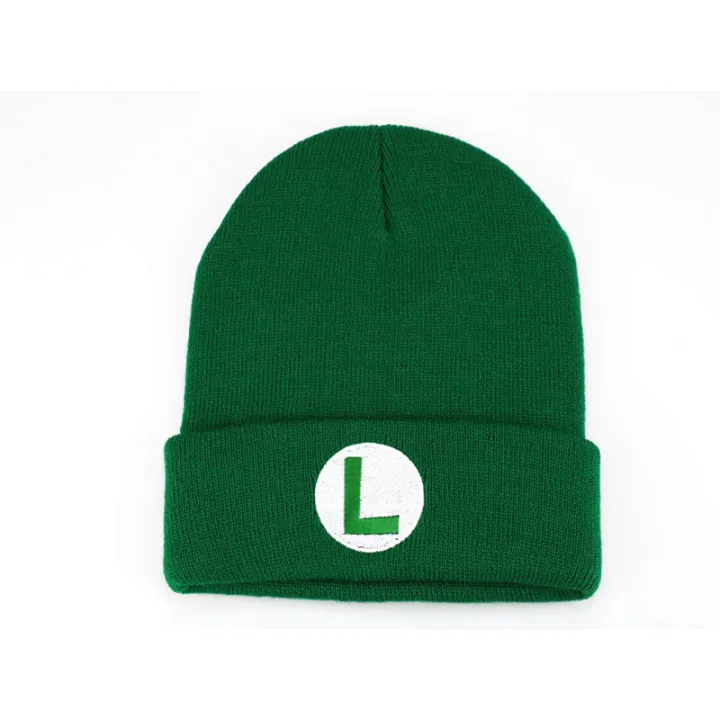 Anime%20Odyssey%20Hat%20Cosplay%20Super%20Luigi%20Brothers%20Letter%20Embroidery%20Knitted%20Hat%20Unisex%20Autumn%20And%20Winter%20Warm%20Hat%20-%20Image%204
