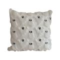 ‌Halloween Ghost Plush Pillowcase Square Cushion Cover Spooky Decor Soft Fleece Insert Cozy Home Decor Holiday Gift. 