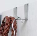 Pack Of 2 - Stainless Steel Over the Door Hanger Cabinet Hooks. 