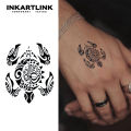 3 pcs Turtle Totem Temporary Tattoo,Lasts To 15 Days New Technology Magic Waterproof Semi Permanent Sticker.. 