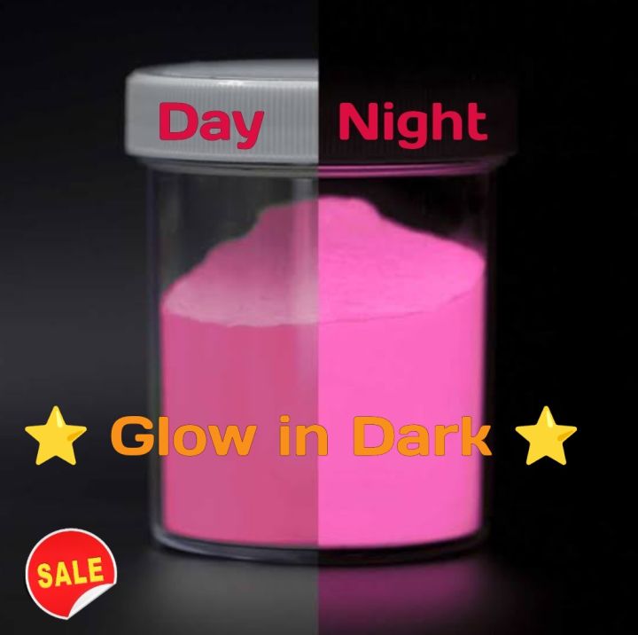 Glow in Dark Powder Pigments PINK For Artwork Crafting Paints Resins ...
