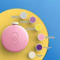 1 Set Baby Children Baby Hygiene Kit Baby Nail Clipper Cutter 6 Grinding Head Set Electric Nail Trimmer For Newborn. 