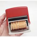 Exp/mfg built-in ink expiry date printer rubber stamp. 