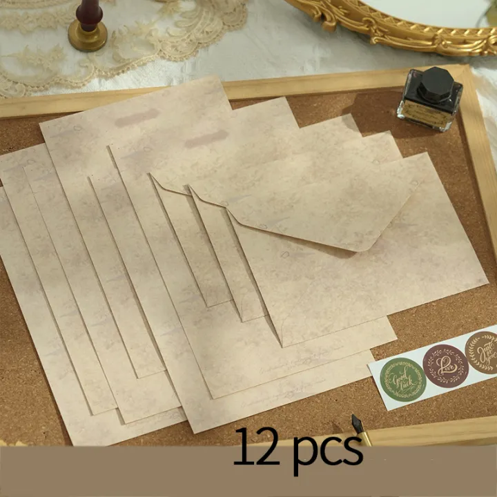 9%20pcs%20Vintage%20envelope%20set%20retro%20girl%20art%20confession%20love%20letter%20greeting%20card%20paper%20-%20Image%207