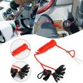 Boat Outboard Switch Engine Motor Lanyard Kill Urgent Stop Button Safety Connector Cord Compatible for Yamaha Suzuki Honda. 