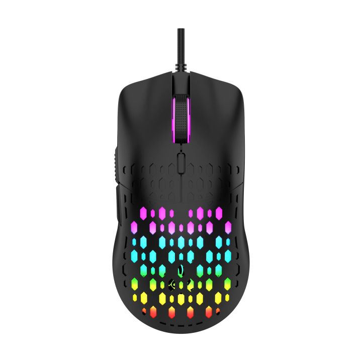 RAIKU G701 Wired 6 Keys Mouse Colorful Lighting Gaming and Office For Microsoft Windows and Apple IOS System
