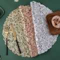 Product details of 2/4/6 PVC Round Gold Placemats Elegant Tablemats-Dandelion Flower Shape Placemats Vinyl Place Mats for Kitchen Dining Table Holiday Wedding Product details of 2/4/6 PVC Round Gold Placemats Elegant Tablemats-Dandelion Flower Shape Place. 