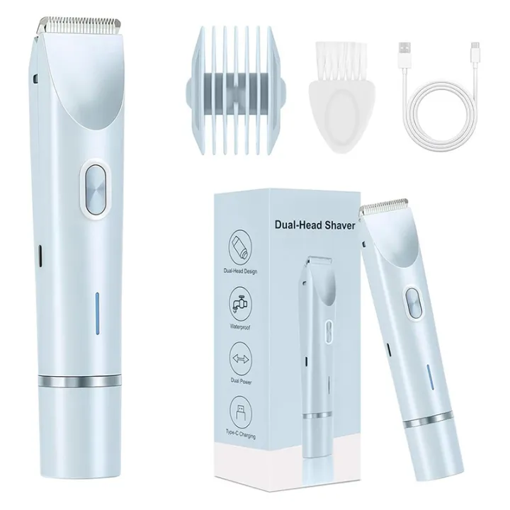 New%202%20in%201%20Dual%20Head%20Shaver%20Hair%20Trimmer%20Electric%20Razors%20Wet%20Dry%20Painless%20Shaer%20Machine%20Hair%20Remoer%20For%20Women%20Body%20Private%20Areas%20-%20Image%207