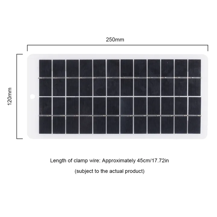 5W%2012V%20Solar%20Panel%20Portable%20Solar%20Power%20Polycrystalline%20Siliocone%20Solar%20Charger%20Mini%20High%20Efficiency%20Solar%20Module%20with%20Clips%20-%20Image%204