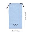 5/10/20Pcs Portable Linen Fabric Pouch For Sunglasses Bag Multi-Functional Eyeglasses Case Optical Glasses Lanyard Cloth Bags. 