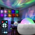 LED Aurora Projector LED Galaxy Night Light USB RGB 7 Modes 360° Rotating Night Sky Light with Remote for Home Theater Room Deco. 