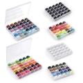 Multicolor Thread Spools Sewing Machine Bobbins Plastic Bobbins with Thread for Sewing Machines Quilting Sewing Accessories. 