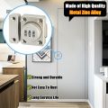 Password Rotate Bolt Latch 3 Digit Combination Home Security Latch Gate Latches Door Keyless Lock Twist Rotating Barrel Locks.