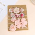 5pcs/Set Baby Girl Headband Set Cute Baby Elastic Hair Band Newborn Head Flower Toddler Headband Headwear Kids Hair Accessories.