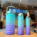 3 in 1 frosted Bottle Set | BPA free plastic bottle. 