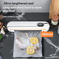 220V Automatic packaging machine food vacuum sealing machine portable household vacuum food sealing kitchen helper Gift 10 bags. 