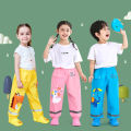 Waterproof Girls Boys Pants Toddler Kids Rain Pants Windproof Mud Trousers Kids Cartoon Dinosaur Unicorn Children Rain Pants.
